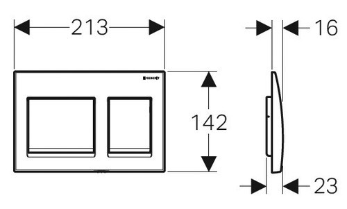 שרטוט של לחצן אלפא 15 ALPHA 