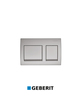 לחצן אלפא 15 מרובע 115.045.46.1 סאטן ניקל מט GEBERIT גבריט