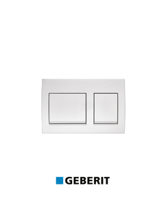 לחצן אלפא 15 מרובע 115.045.11.1 לבן מבריק GEBERIT גבריט