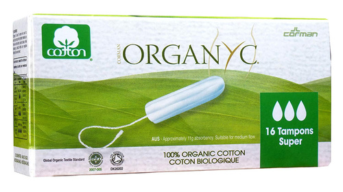 טמפון ללא מוליך סופר (16 יח') - ORGANYC