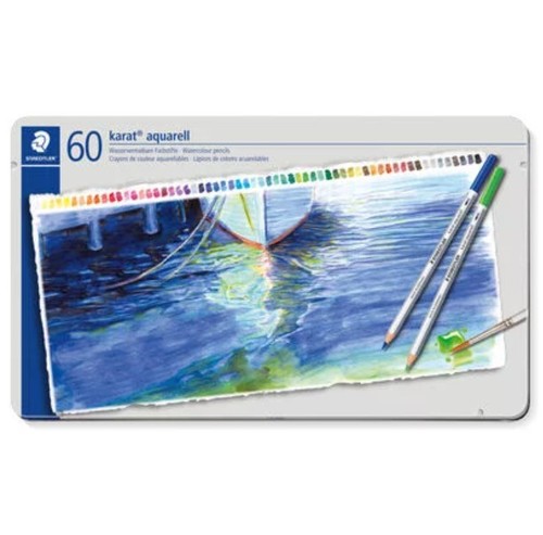סט 60 עפרונות אקוורל צבעוניים STAEDTLER karat aquarell