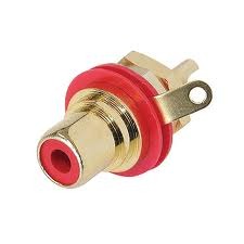 NYS367-2 מחבר RCA נקבה לפנל מוזהב  REAN BY NEUTRIK