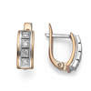 עגילי יהלומים 0.42ct זהב 14K