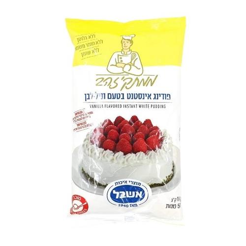 פודינג אינסטנט בטעם וניל - לבן 1 ק''ג