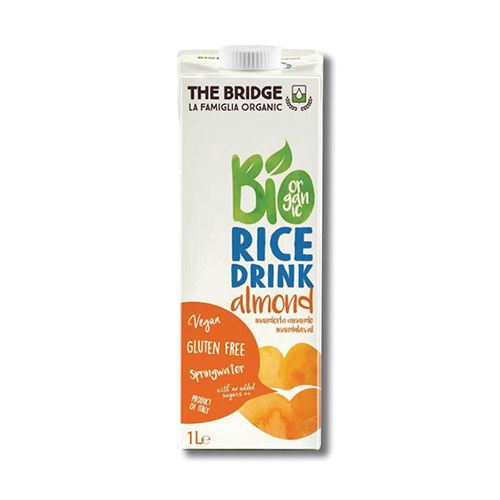 מארז שישייה משקה אורז שקדים אורגני 1 ליטר - The Bridge 