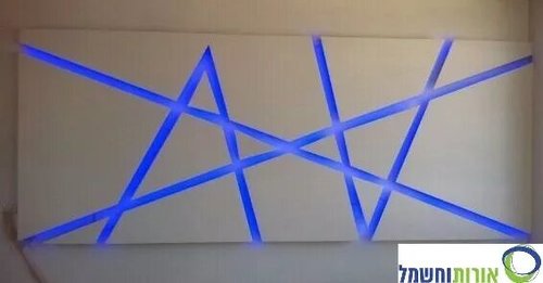 קיר מעוצב בגבס ולד