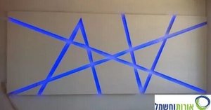 קיר מעוצב בגבס ולד