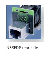 NE8FDP מחבר RJ45 הזנה אחורית לפאנל Neutrik
