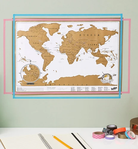 מפת גירוד Travel Scratch Map