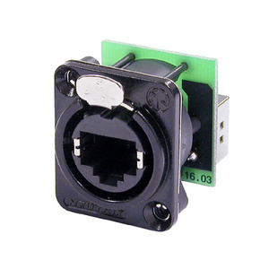 NE8FDP-B מחבר RJ45 הזנה אחורית - שחור NEUTRIK