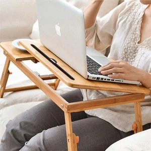 שולחן במבוק מתקפל Bamboo Laptop Table