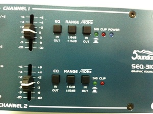 SEQ-3102-איקוולייזר שני ערוצים 1/3 אוקטבה Soundking