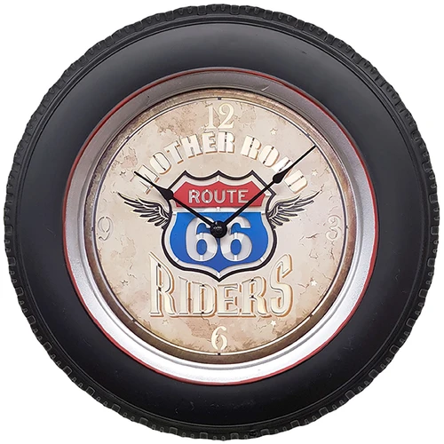 שעון קיר עם תאורה ROUTH 66 RIDERS (41 ס