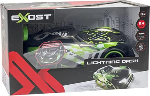 מכונית על שלט Lightning Dash שחור-ירוק