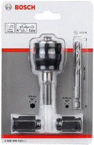 מתאם מקצועי למקדחי כוס 2 הברגות "1/4 + "3/8 BOSCH 608599010-879