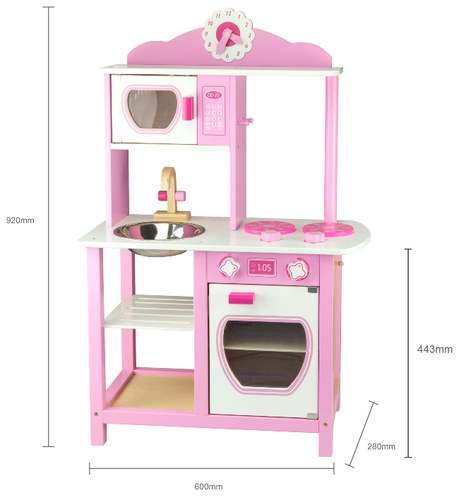 מטבח נסיכות וורוד לילדים 