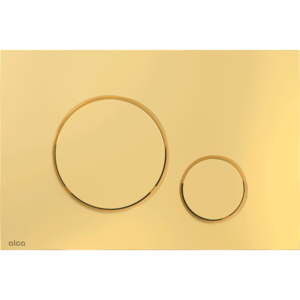 לחצן דק 670 עגול 50300081 זהב מבריק ALCA אלקה פלסאון PLASSON