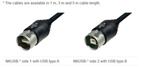 NKUSB-1 כבל USB מיקצועי Neutrik