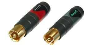 זוג מחברי RCA לכבל NF2C-B/2 Neutrik