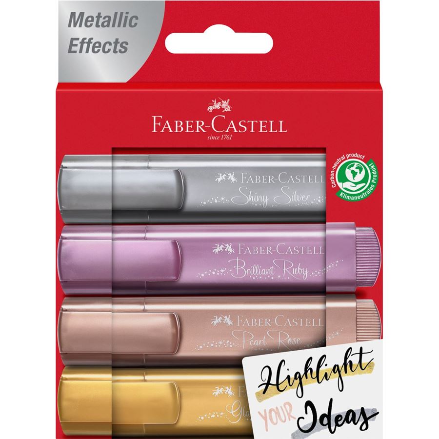 סט 4 מרקרים מטאליים Metallic Textliner 46