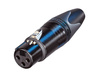NC3FXX-B מחבר XLR נקבה מושחר לכבל NEUTRIK