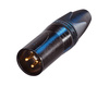 NC3MXX-B מחבר XLR זכר מושחר לכבל NEUTRIK