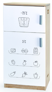 מקרר עץ לבן 