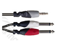 BI162/1M כבל PL מיני AUX לשני PL מונו באורך מטר Soundking