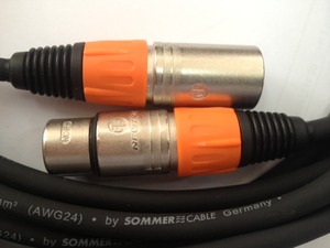 S-CABLE-XLR5M כבל XLR-XLR באורך 5מ' ניוטריק+סומר CUSTOM