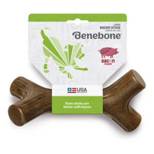 בנבון עצם בייקון L צעצוע לעיסה Benebone Bacon Stick Large
