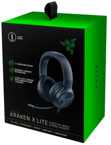 אוזניות גיימינג רייז  RAZER KRAKEN X LITE