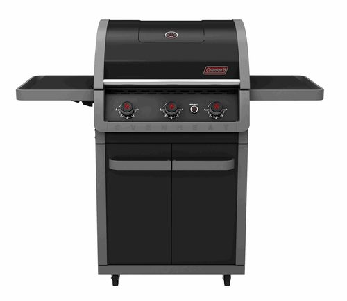 גריל גלקסי 3 מבערים שחור עם מדפים מתקפלים Coleman