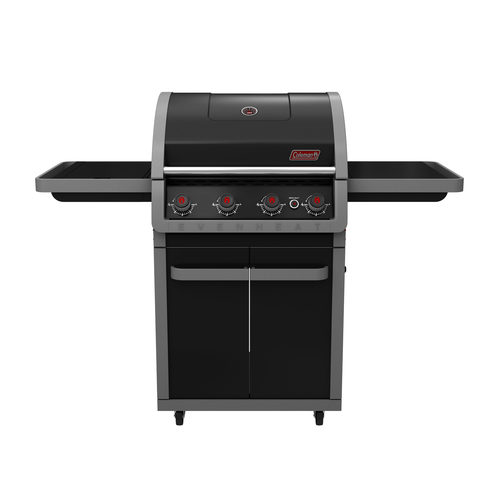 גריל גלקסי 4 מבערים שחור עם כירת צד גז Coleman