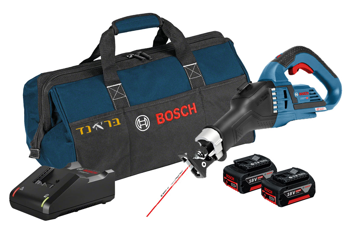 מסור חרב נטען 18V + שתי סוללות 5.0AH