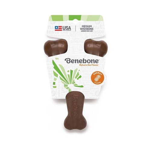 בנבון ווישבון בוטנים M צעצוע לעיסה Benebone Wishbone