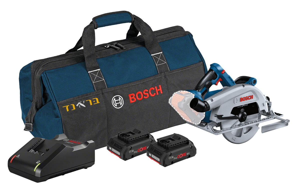 מסור עגול נטען 18V + שתי סוללות 4.0AH