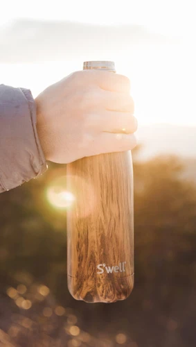 בקבוק תרמי Swell Teakwood | דמוי עץ 500 מ