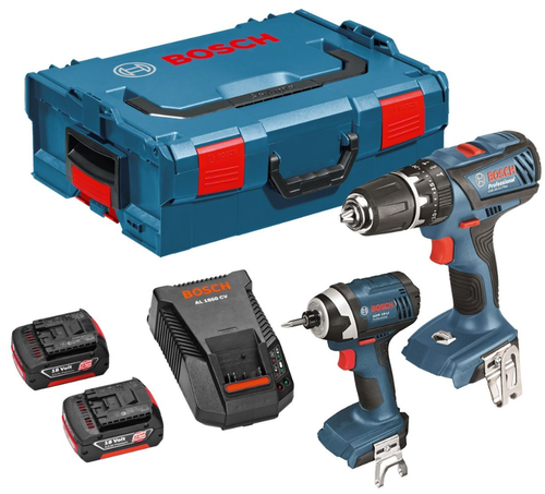 סט 18V אימפקט + מברגה / מקדחה + שתי סוללות 1.5AH