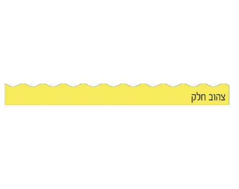 פסי קישוט 18 יח' - צהוב חלק