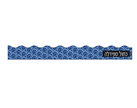 פסי קישוט 18 יח' - כחול ספירלה