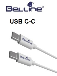 כבל איכותי USB C - USB C אורך 1 מטר Belline