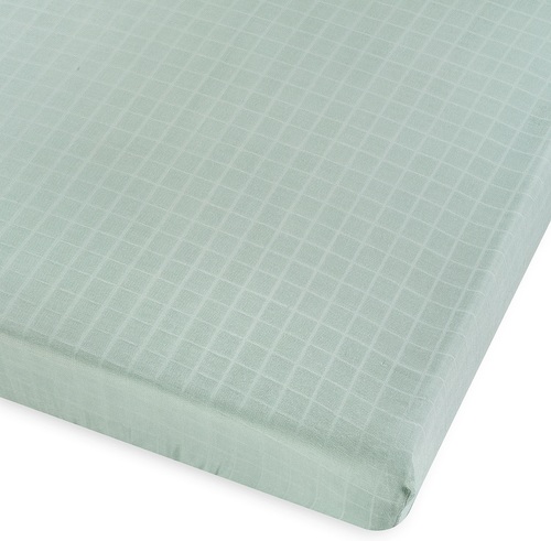 סדין חלק לעריסת תינוק 100% במבוק - ירוק