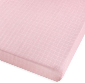 סדין חלק לעריסת תינוק 100% במבוק - ורוד