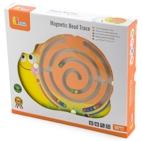 מבוך מגנטי עם כדורים צבעוניים - חילזון