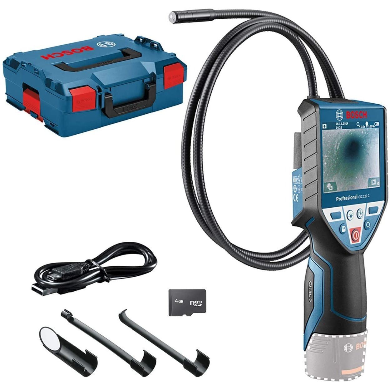 מצלמת ציר גמיש 12V / סוללות AA
