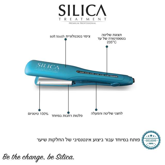 מחליק טיטניום רחב סילקה
