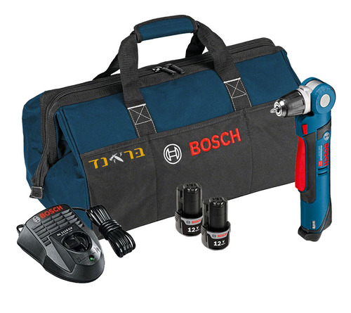 מברגה/מקדחה זוויתית 12V + שתי סוללות 2.0AH