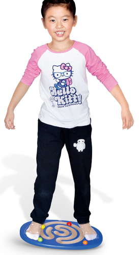 משחק איזון עם מבוך כדורים מעץ