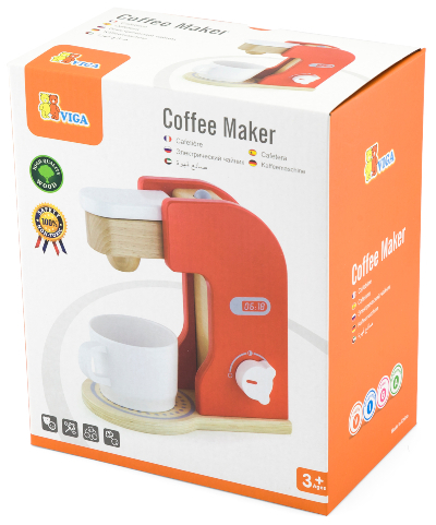 מכונת קפה אדומה לילדים + ספל 