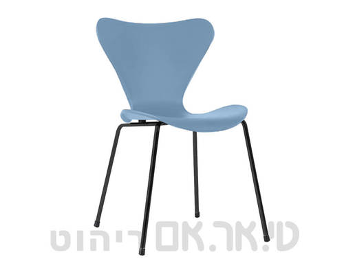כסא סנפיר תכלת אפרפר